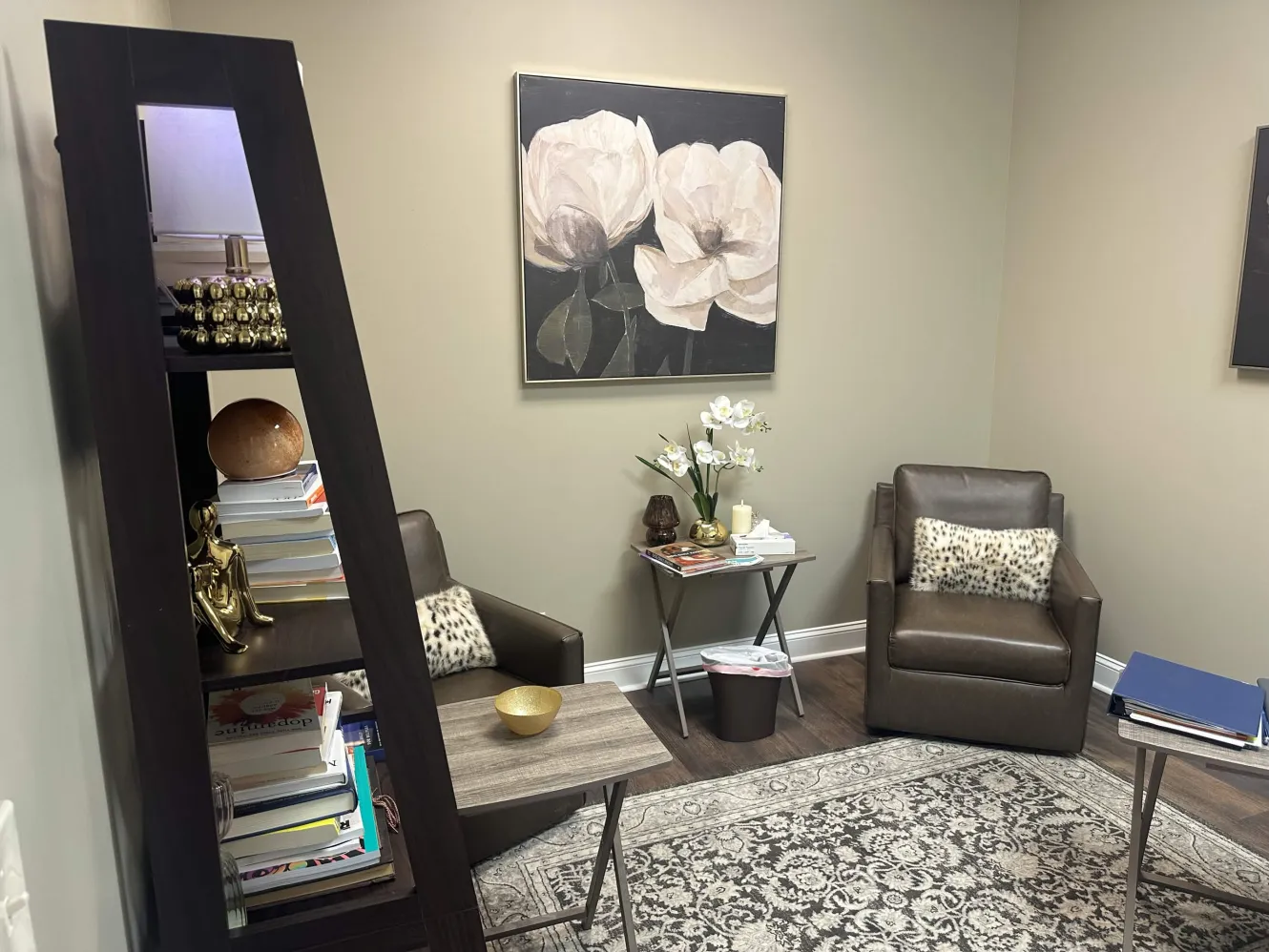 A private counseling room at the Restoration Recovery Chattanooga clinic